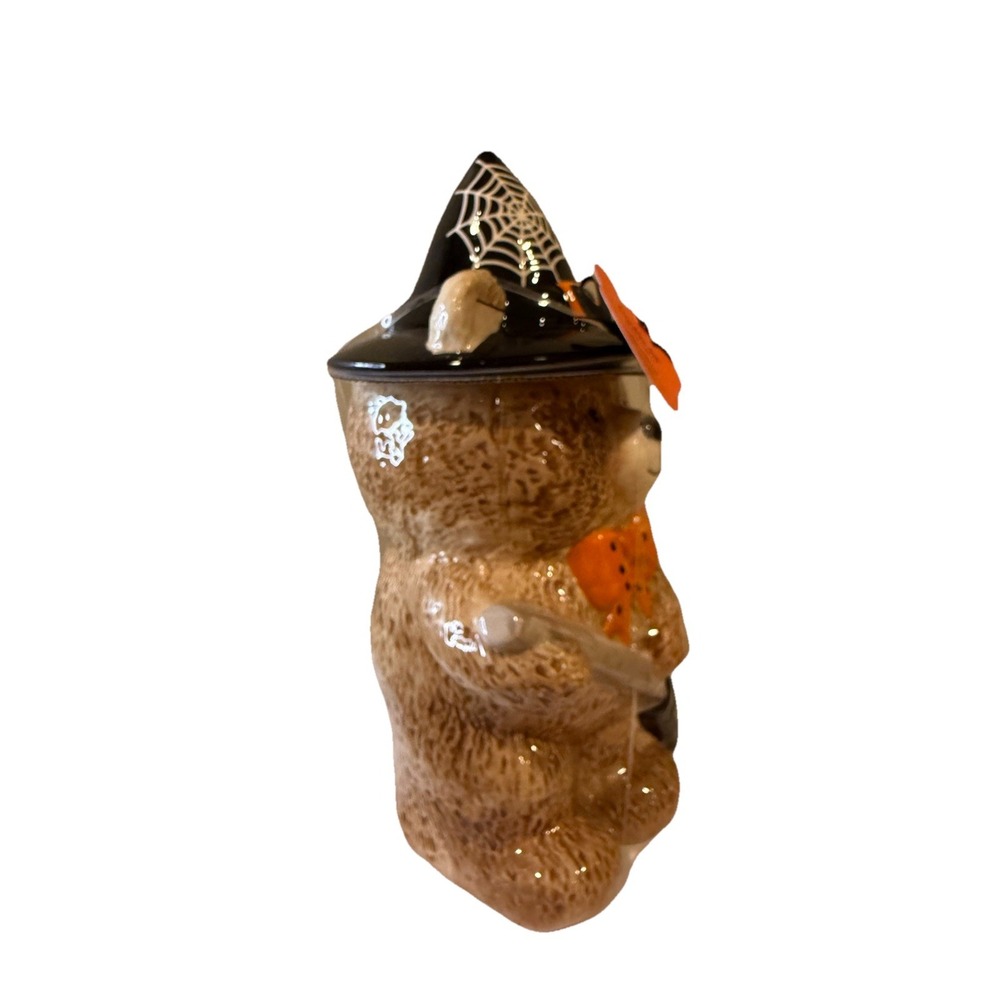 TIKTOK VIRAL HALLOWEEN CREEPY CRITTERS WITCH BEAR COOKIE JAR - Picture 5 of 5